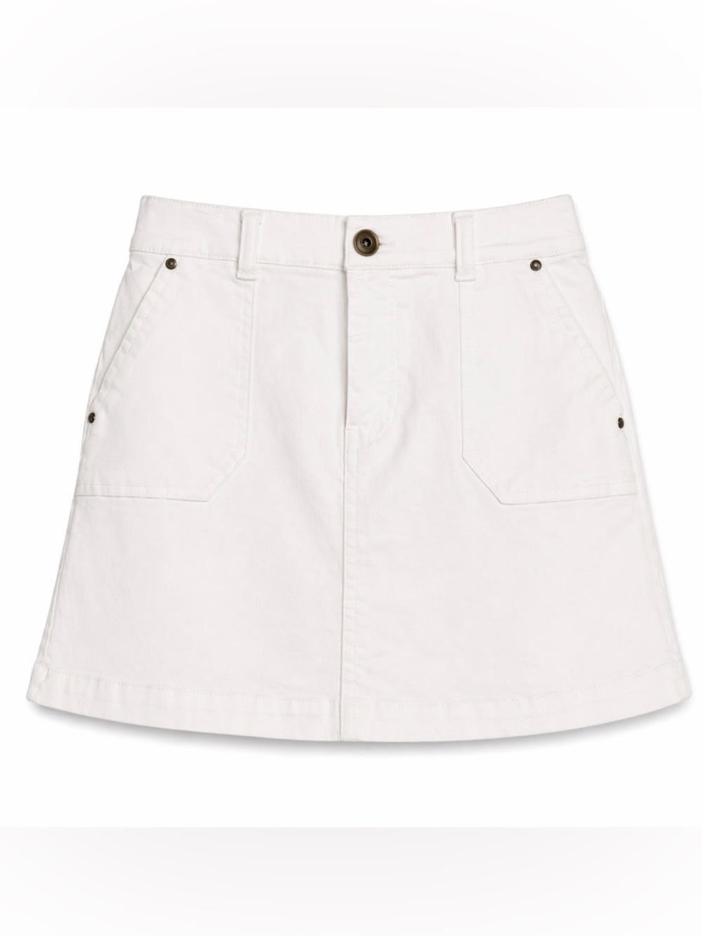 A Loves A White Skirt Youth Large | Trendy Mini Utility Pocket Preppy